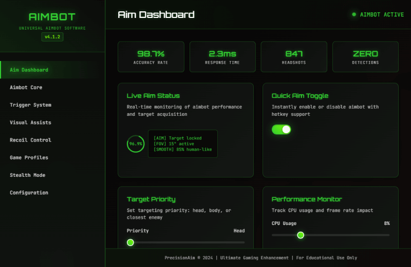 World War Z Aimbot Interface